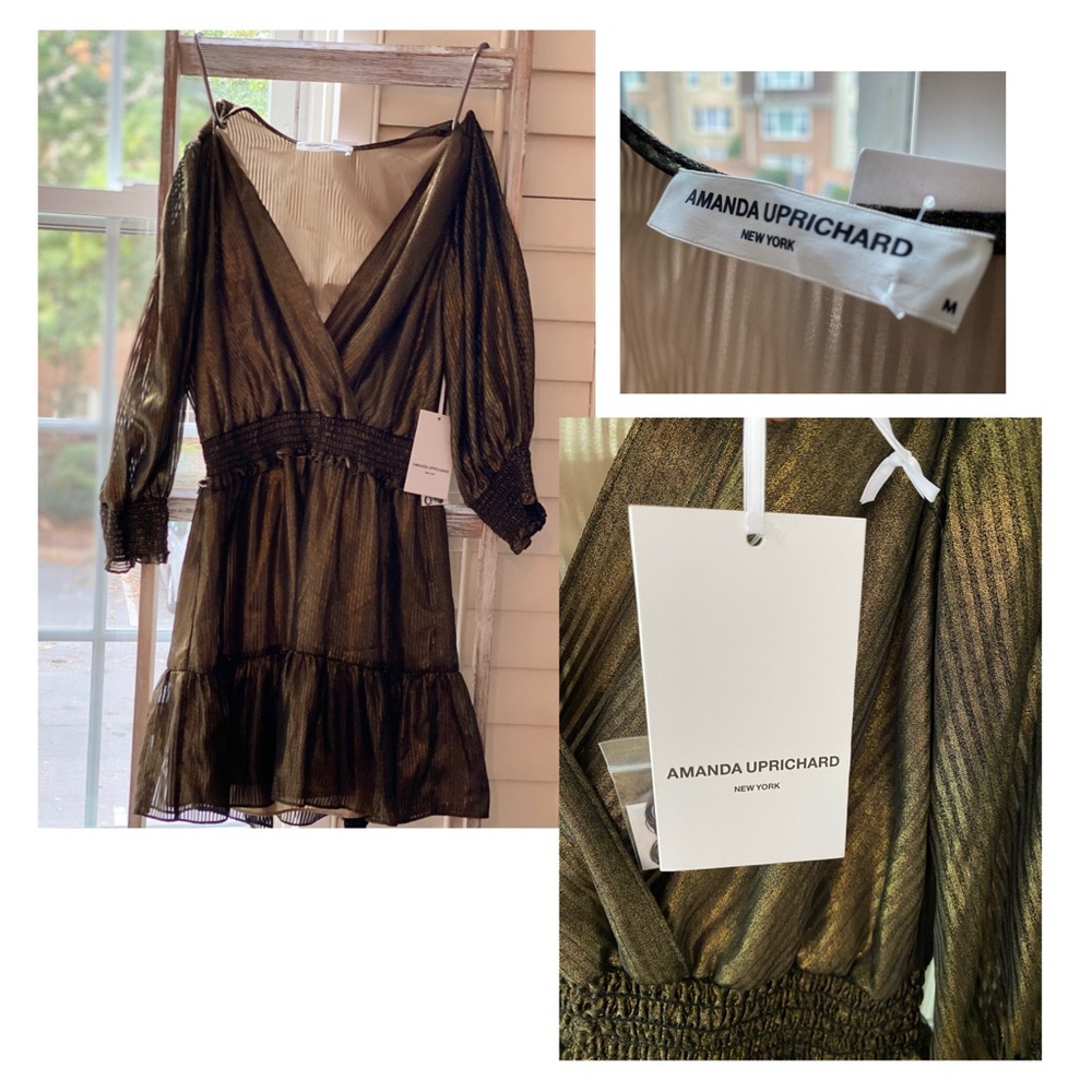 Amanda Uprichard • Loralee Metallic Dress - Picture 2 of 3